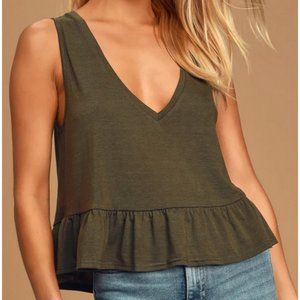 Lulus Ruffled Crop Top